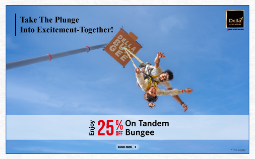 Get 25% discount on Tandem Bungee Pass